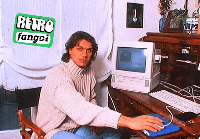 Paolo Maldini i jego nowy komputer w 1996 roku!