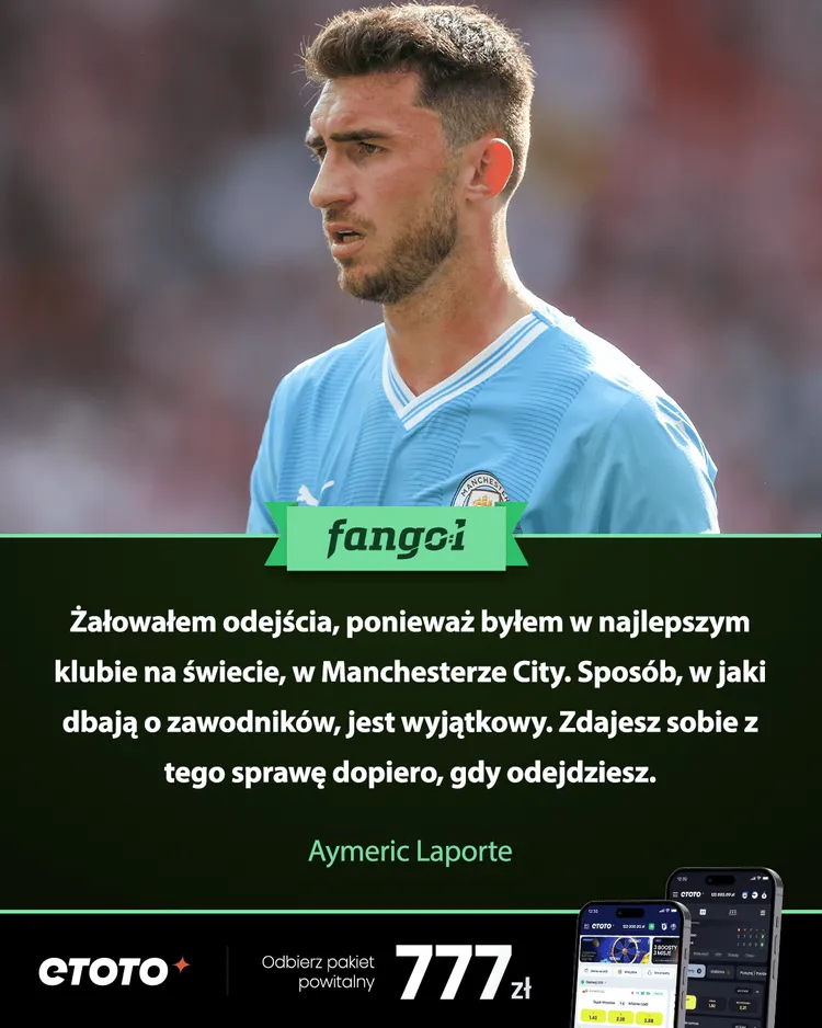Aymeric Laporte: Byłem w najlepszym klubie na świecie