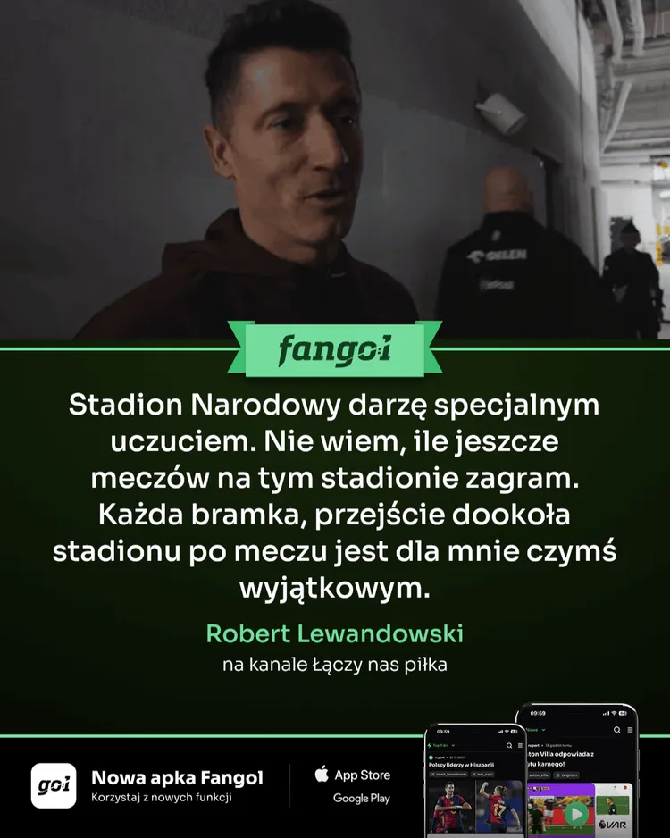 Stadion Narodowy jest wyjątkowy dla Roberta Lewandowskiego!
