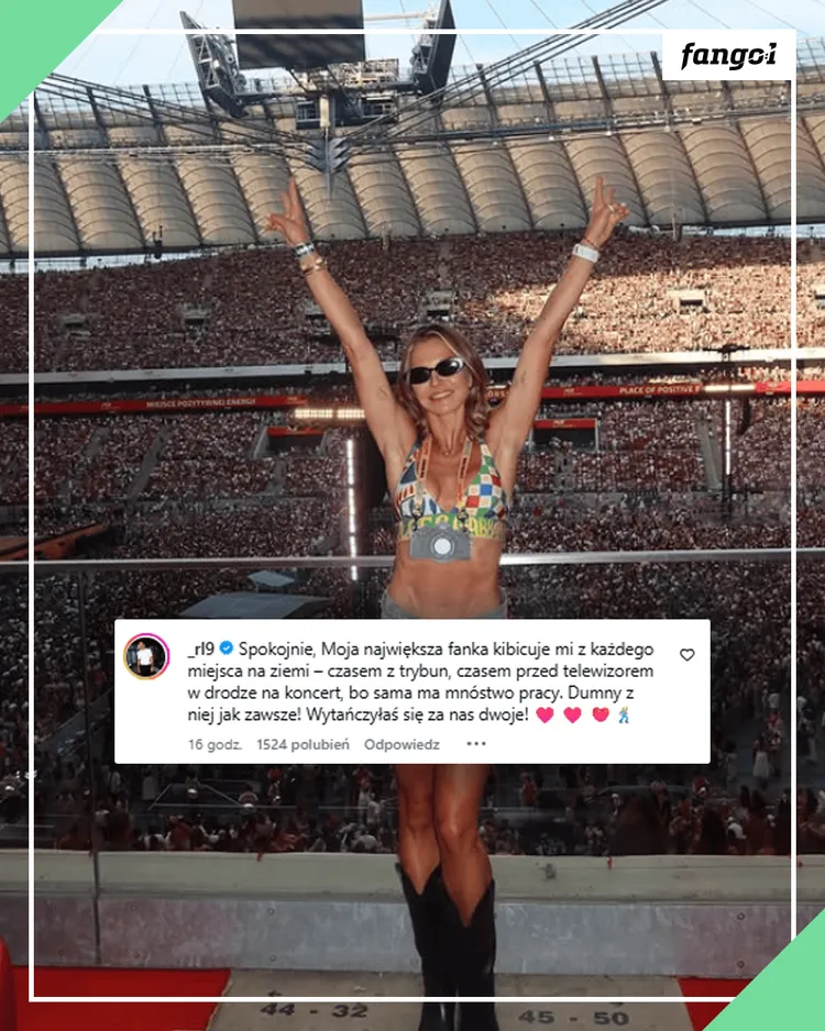 Komentarz Lewandowskiego pod zdjęciem żony!
