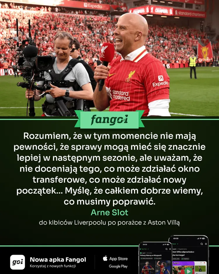 Arne Slot z wiadomością do kibiców Liverpoolu!
