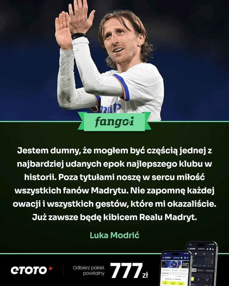 Luka Modrić pożegnał się z kibicami Realu!