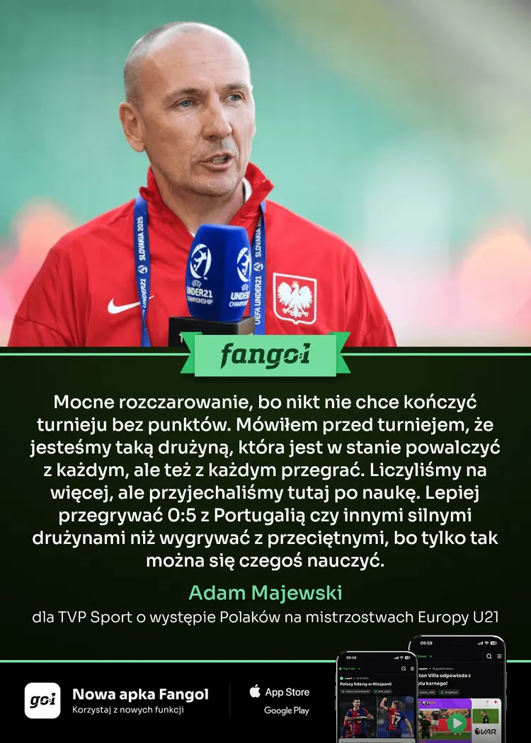 Selekcjoner zabrał głos po odpadnięciu Polaków z Euro U21!