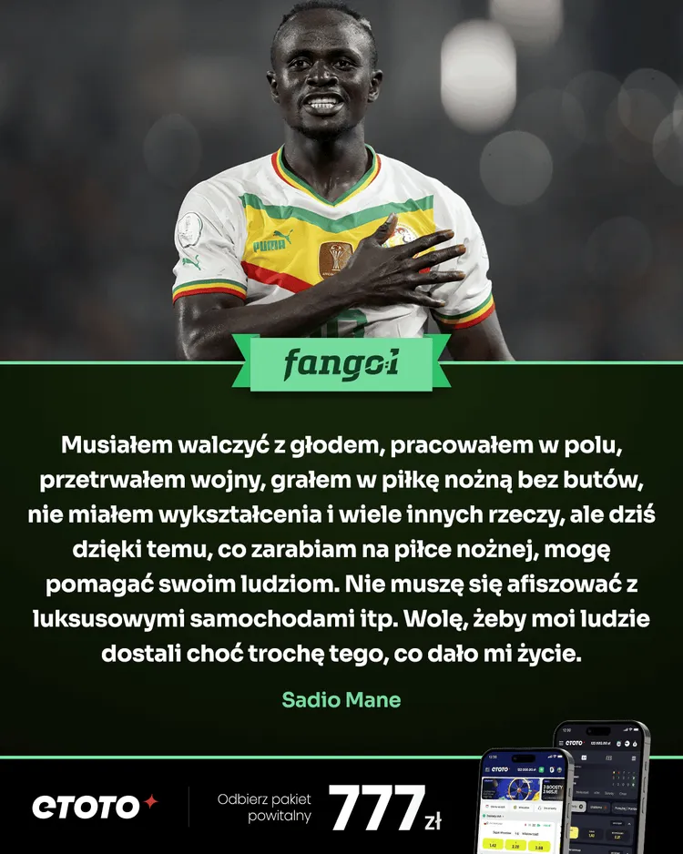 Sadio Mane nie zapomniał o swoim kraju!
