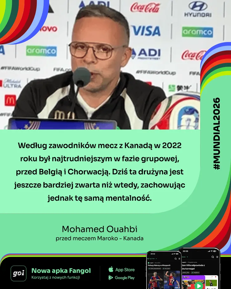 Selekcjoner Maroka boi się Kanady!