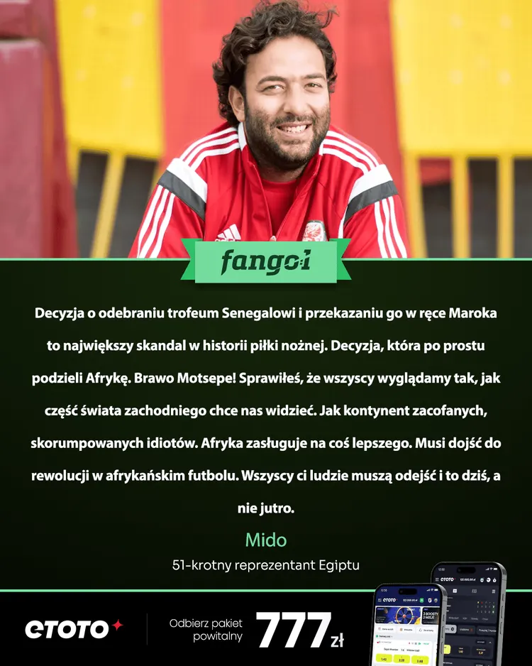 Mido: Wyglądamy jak kontynent zacofanych, skorumpowanych idiotów.