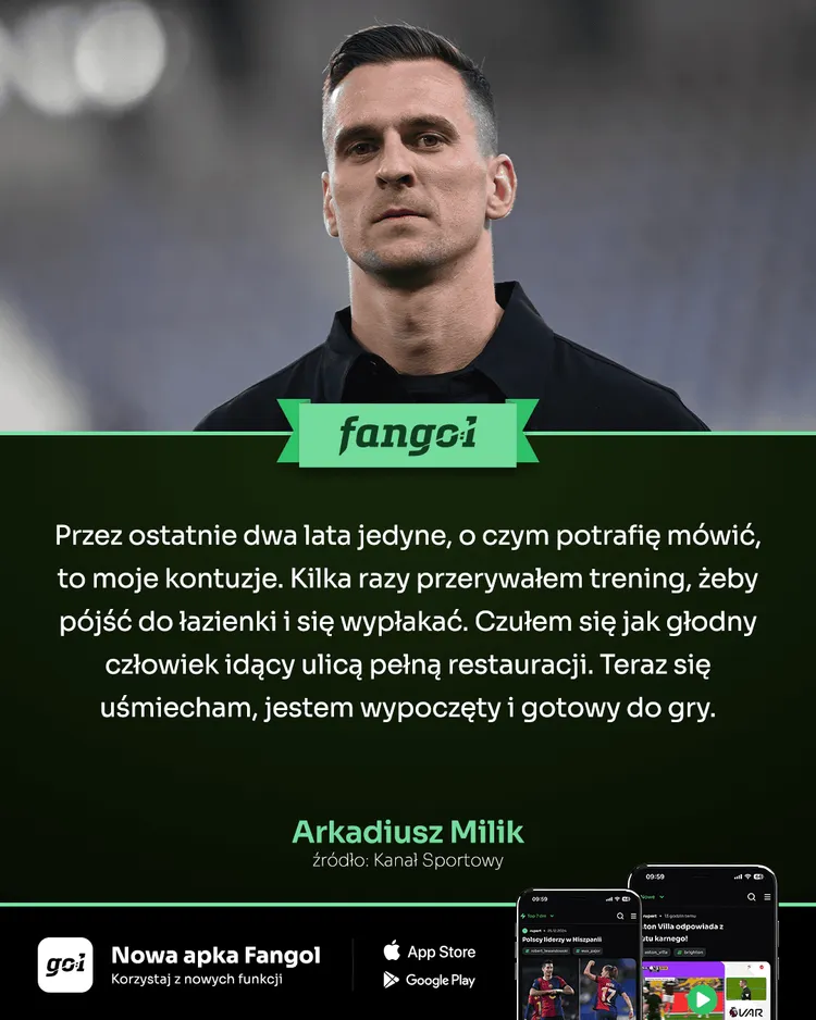 Arkadiusz Milik szczerze o swoich kontuzjach: "Przerywałem treningi, żeby..."
