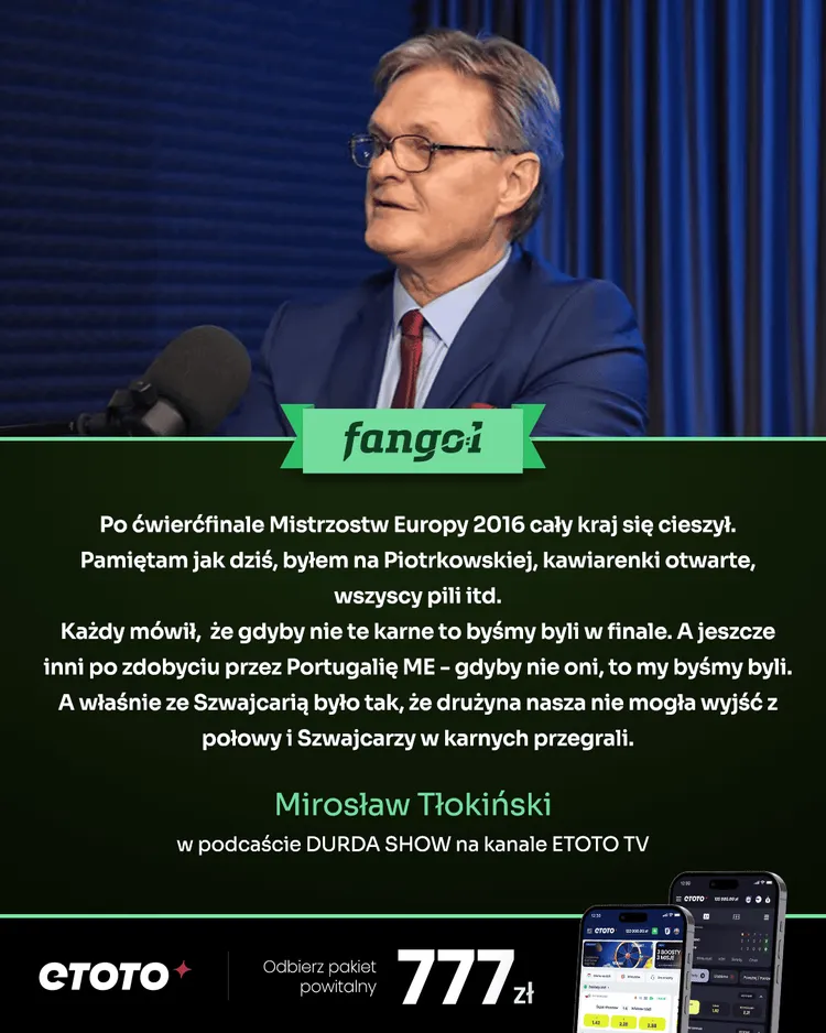 Mirosław Tłokiński chłodno o sukcesie Polski na EURO 2016!