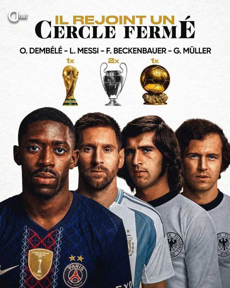 Dembélé wśród legend futbolu