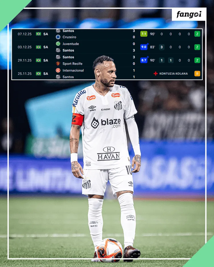 Neymar ratuje Santos FC - klub zostaje w Serie A!