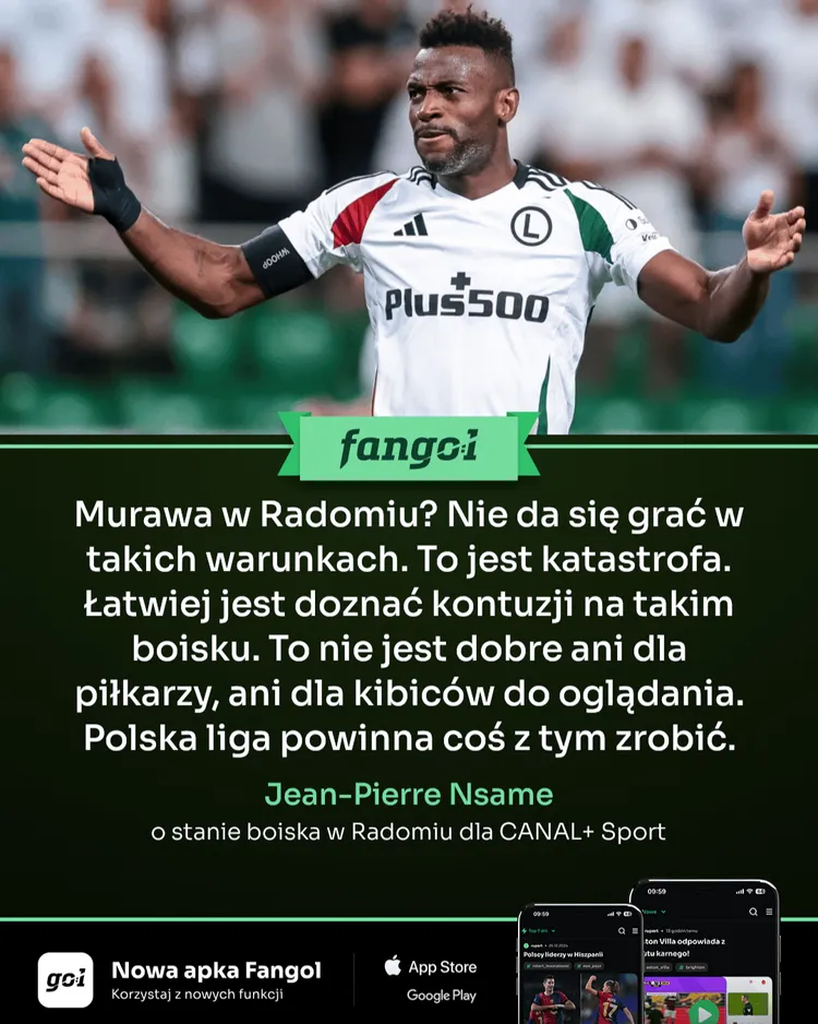 Nsame zdegustowany stanem boiska w Radomiu!