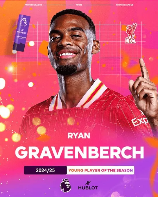 Ryan Gravenberch młodym piłkarzem sezonu Premier League!
