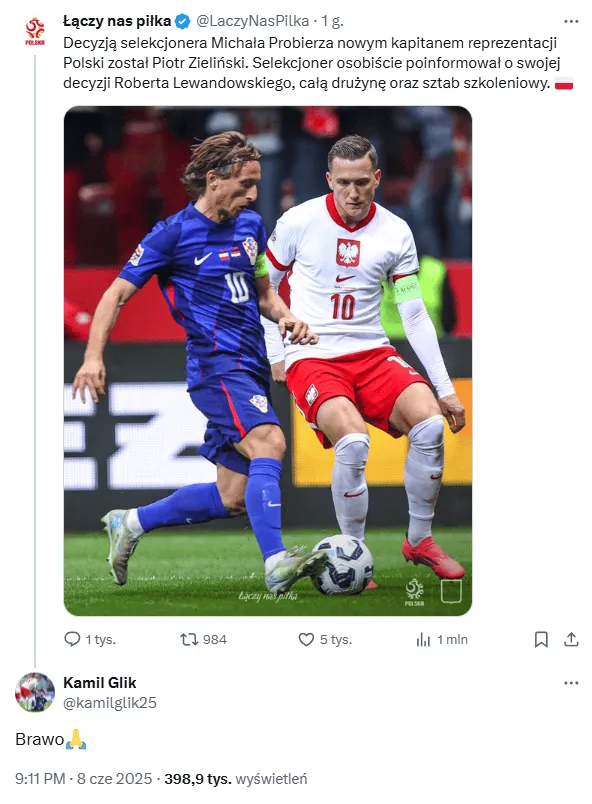Kamil Glik wbija szpilkę!