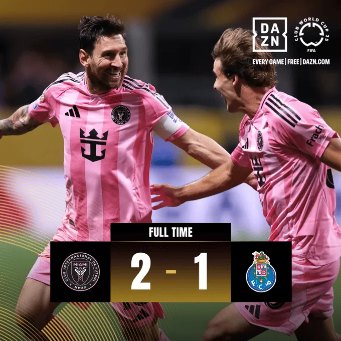Inter Miami wygrywa z FC Porto!