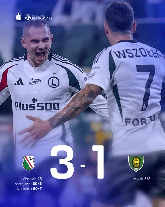Legia wyrywa trzy punkty w końcówce!