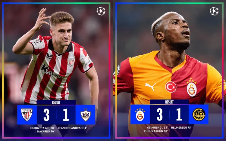 Athletic i Galatasaray górą!