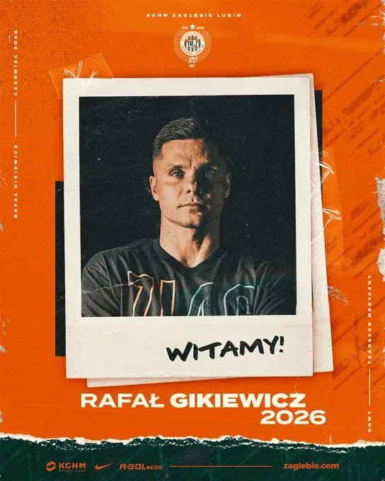 Rafał Gikiewicz w Zagłębiu Lubin!