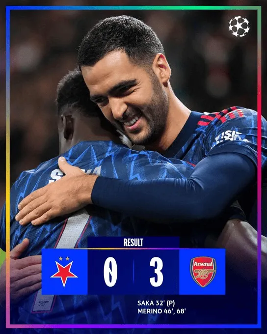 Arsenal wciąż zwycięski w Lidze Mistrzów!
