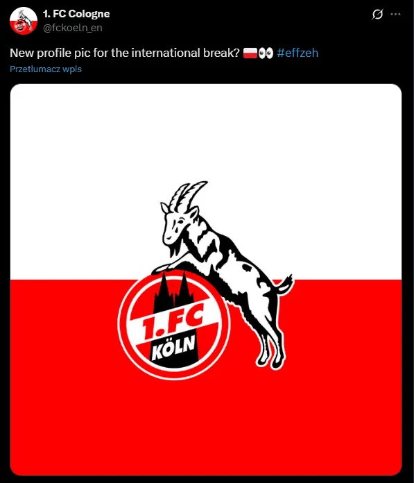 Admin FC Koeln zna się na rzeczy!