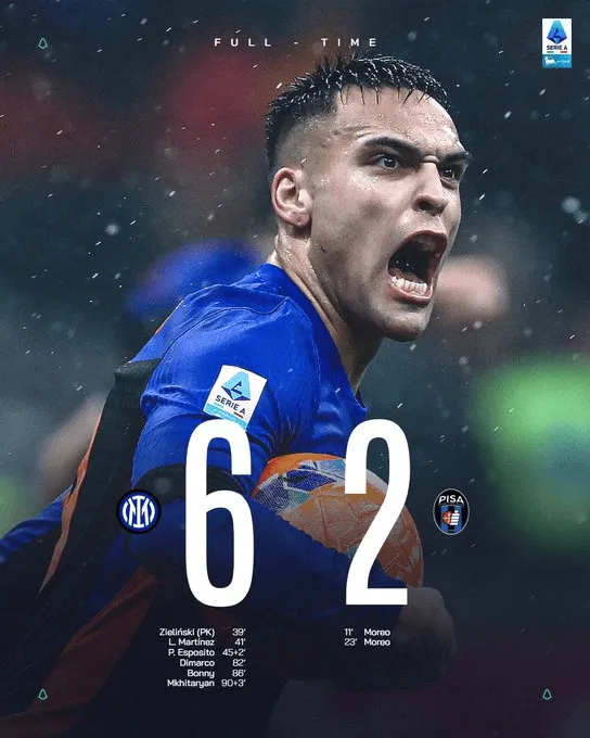 Inter demoluje Pisę!