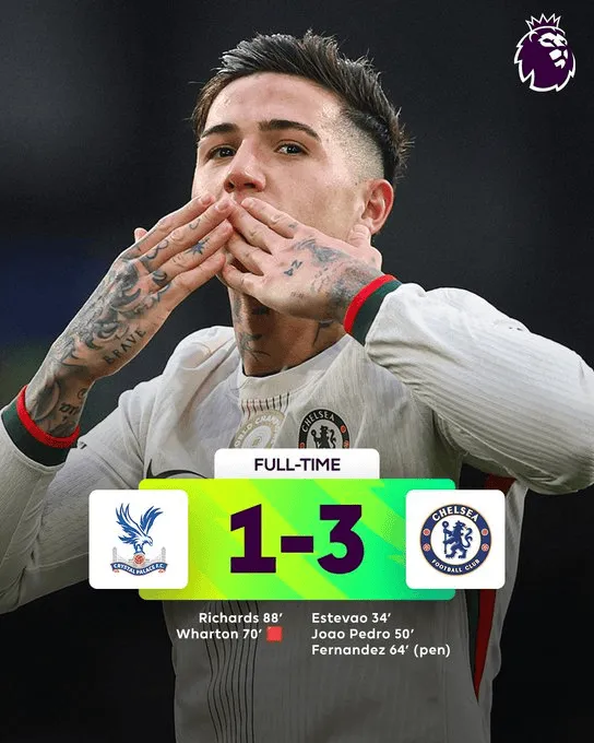 Chelsea wygrywa na Selhurst Park i wskakuje do top 4!