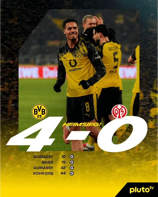 Borussia wysoko wygrywa i depcze po piętach Bayernowi!