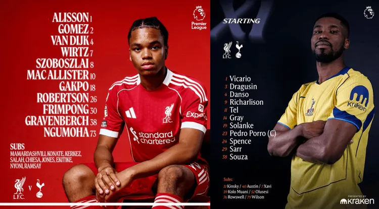 Wyjściowe składy na mecz Liverpool - Tottenham!