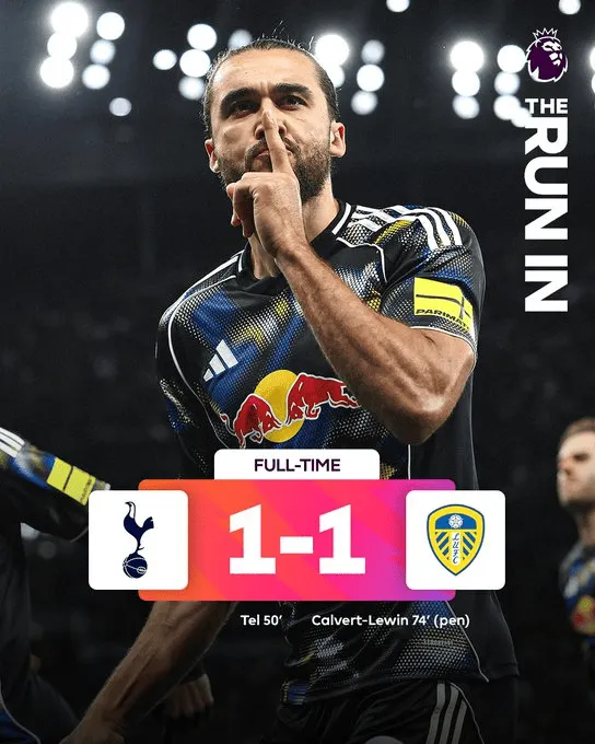 Podział punktów w starciu Tottenham - Leeds!