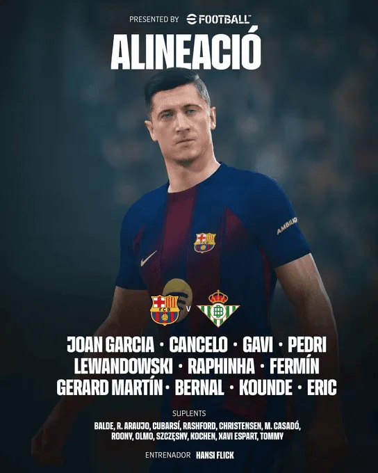 Lewandowski od pierwszej minuty w pożegnalnym meczu na Camp Nou!