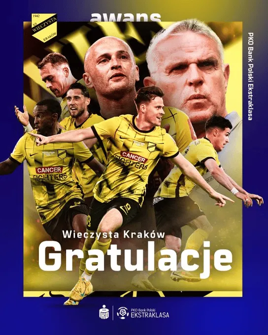 WIECZYSTA KRAKÓW MELDUJE SIĘ W EKSTRAKLASIE!