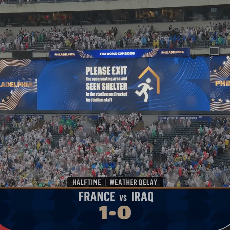 MECZ FRANCJA - IRAK PRZERWANY!