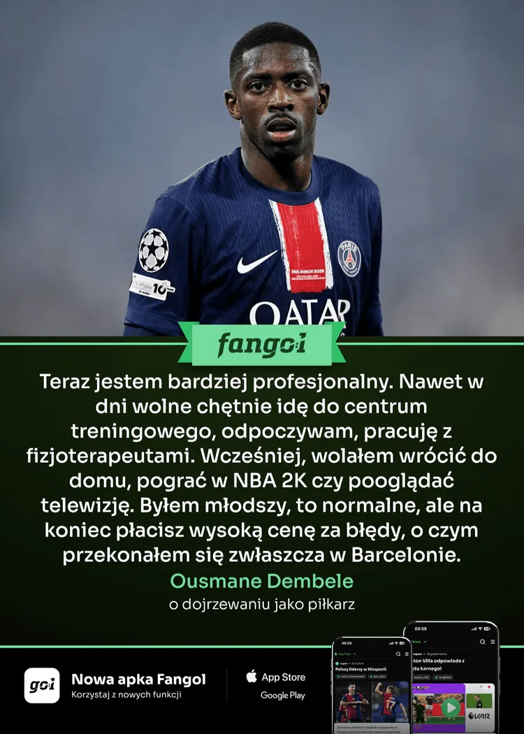 Dembele dojrzał jako piłkarz!