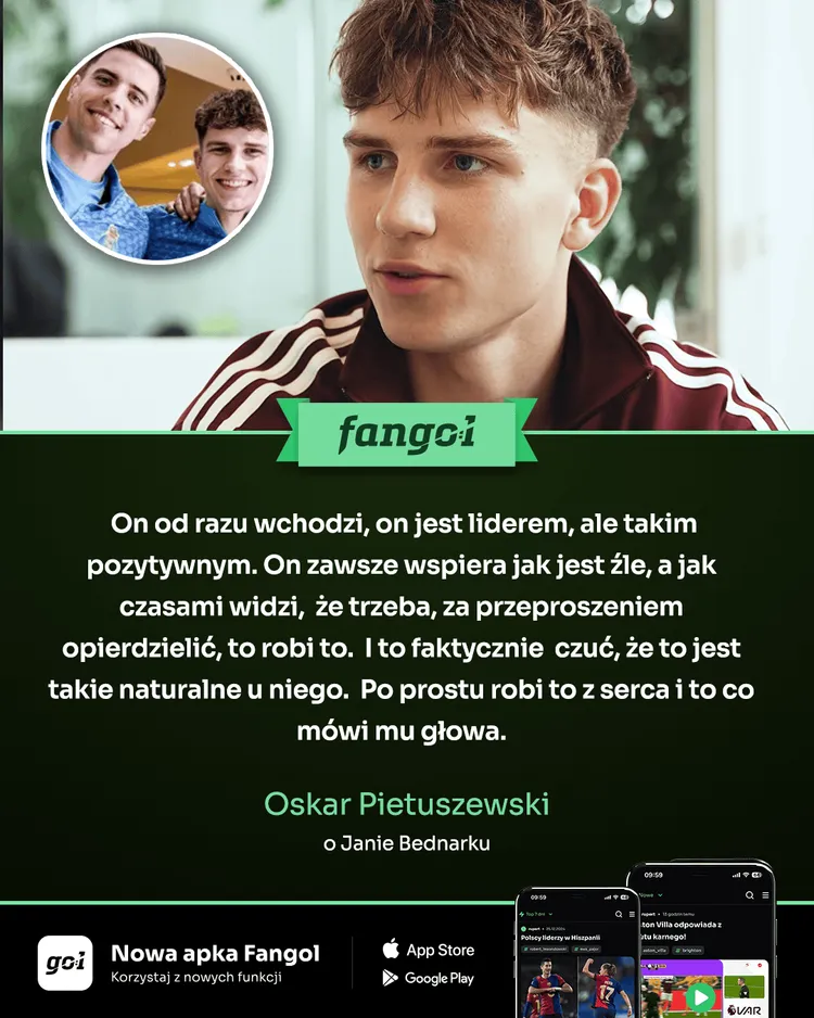 Oskar Pietuszewski nie kryje podziwu dla roboty, jaką Jan Bednarek wykonuje w Porto!