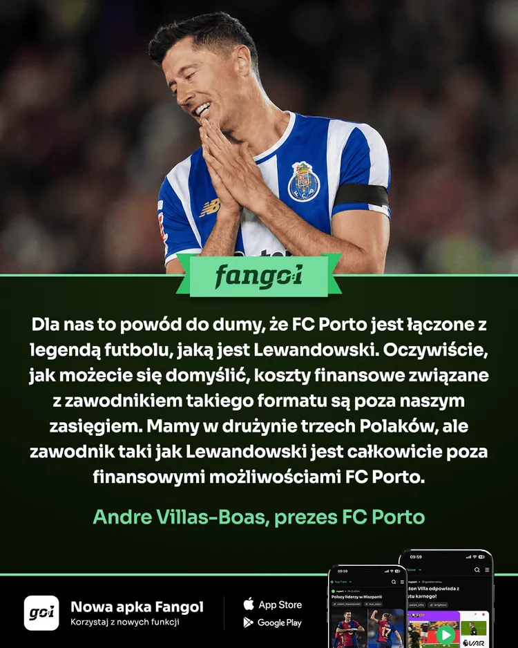 Prezes FC Porto odniósł się do plotek o sprowadzeniu Lewandowskiego!