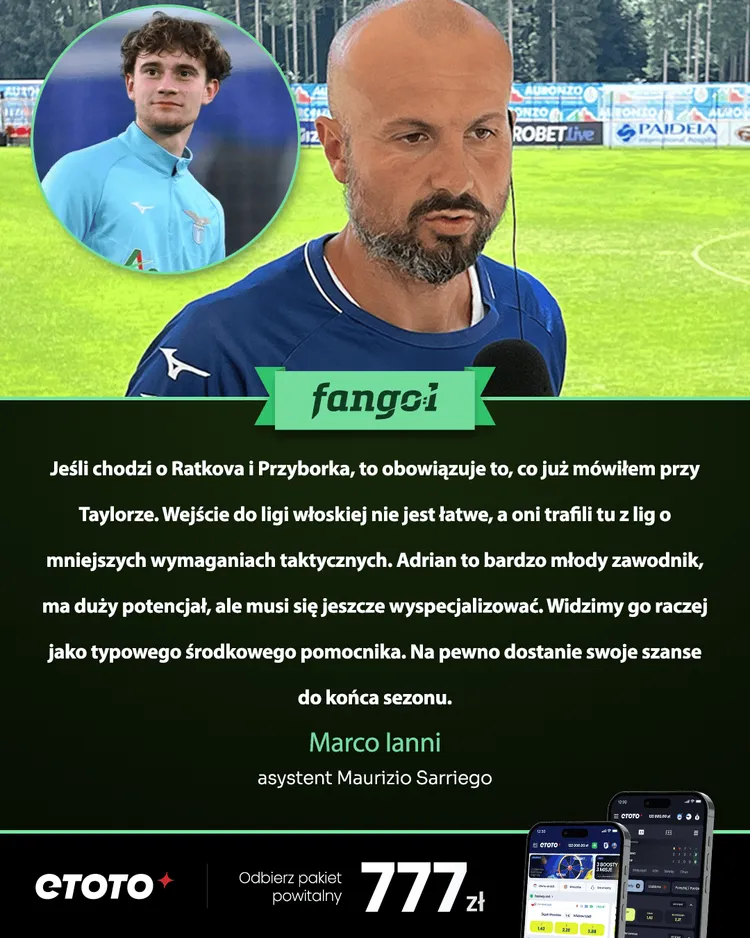 Asystent Sarriego wypowiedział się na temat Adriana Przyborka