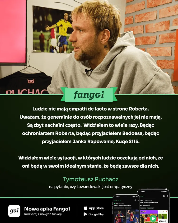 Puchacz o empatii Lewandowskiego!