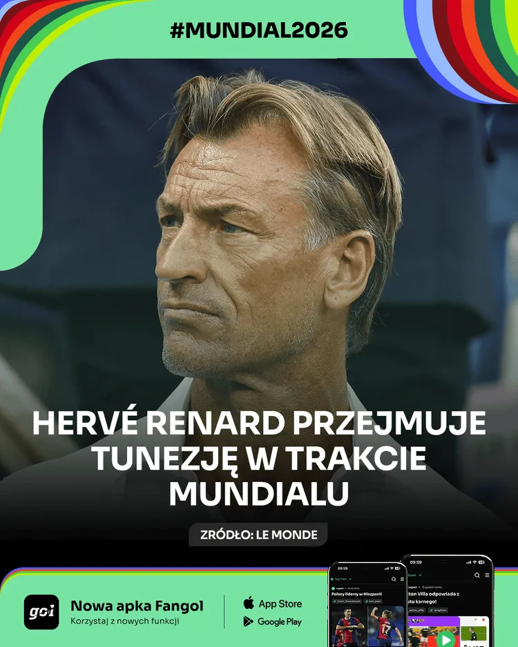 Hervé Renard przejmuje Tunezję w trakcie mundialu.