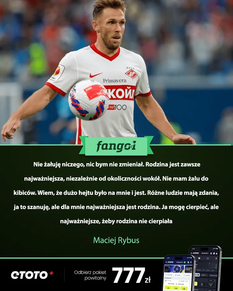 Maciej Rybus: Nie żałuję niczego..