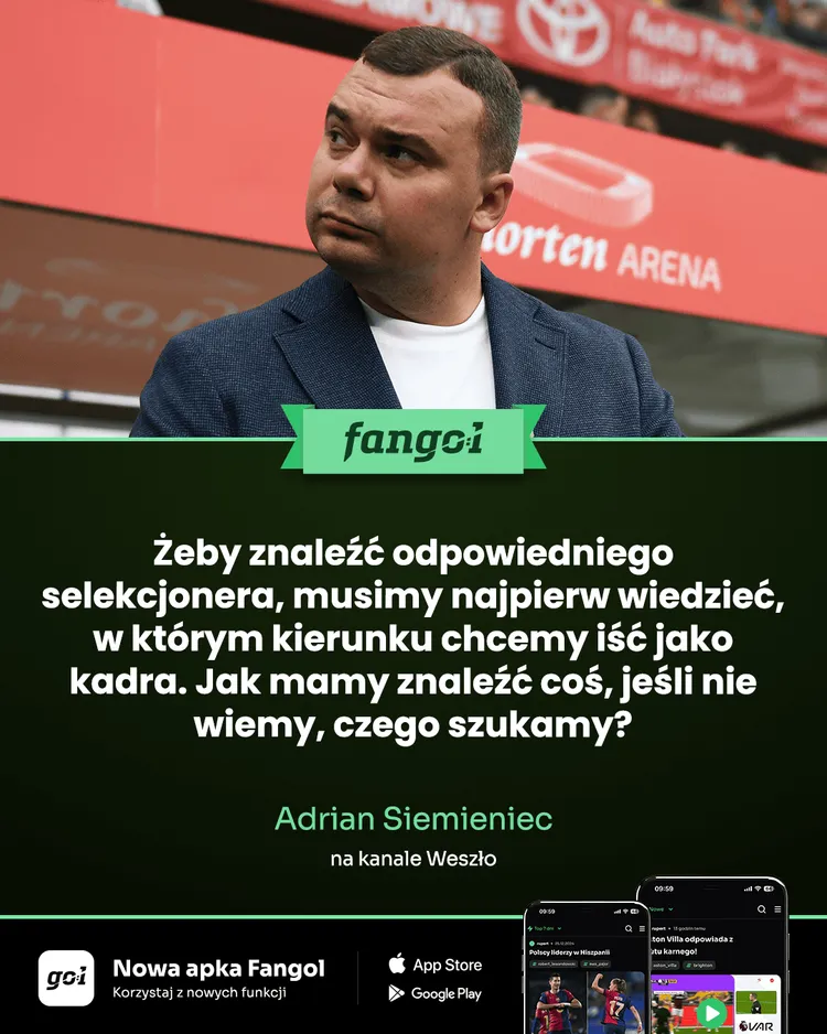 Adrian Siemieniec o wyborach selekcjonera