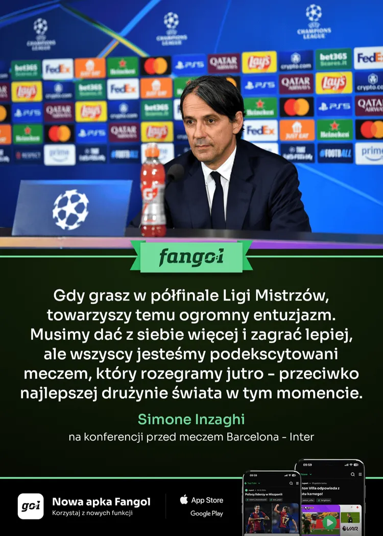 Trener Interu nie szczędzi ciepłych słów pod adresem FC Barcelony!
