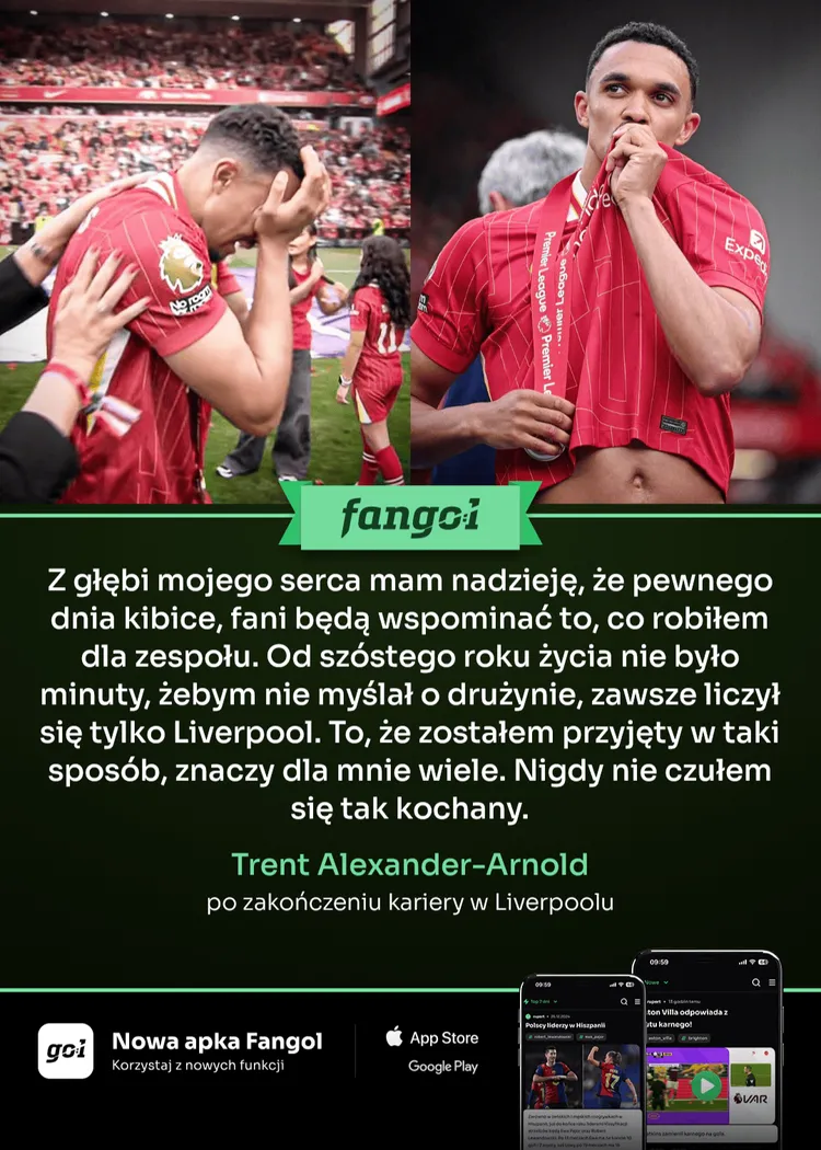 Trent nie krył emocji po końcowym gwizdku!