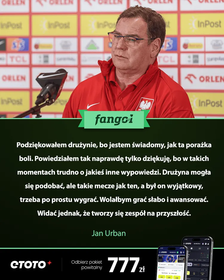 Jan Urban komentuje porażkę ze Szwedami