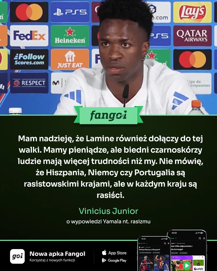 Vinicius o wypowiedzi Yamala na temat rasizmu!
