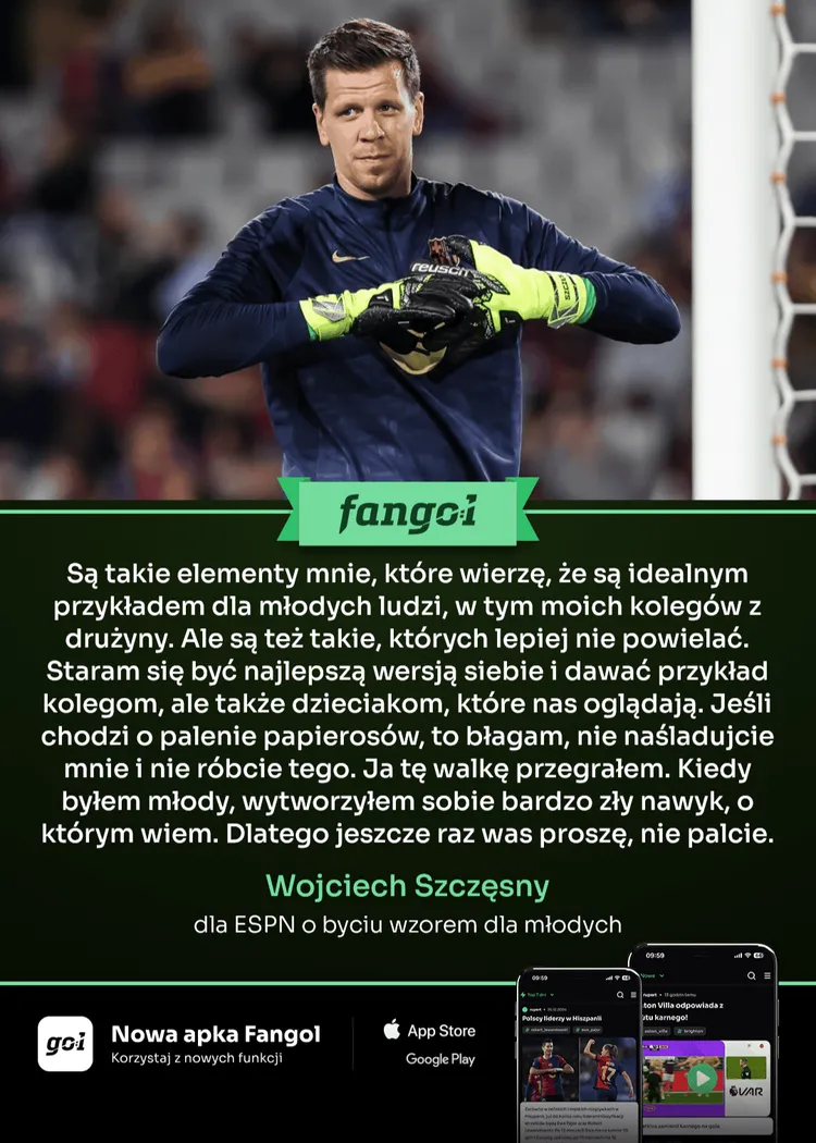 Szczęsny szczerze o swoim uzależnieniu!