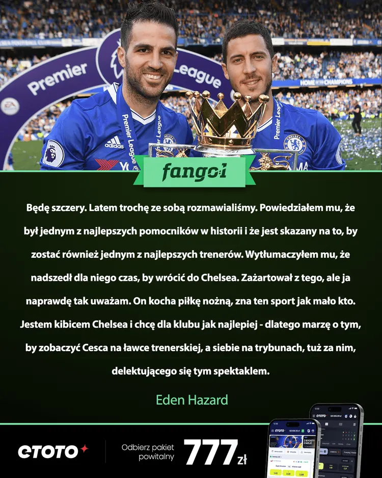 Wypowiedź Edena Hazarda na temat Cesca Fàbregasa