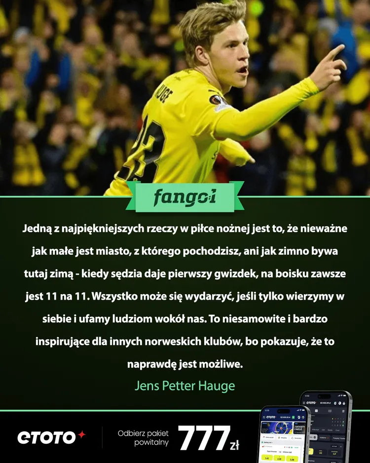 Jens Petter Hauge: Na boisku zawsze jest 11 na 11..